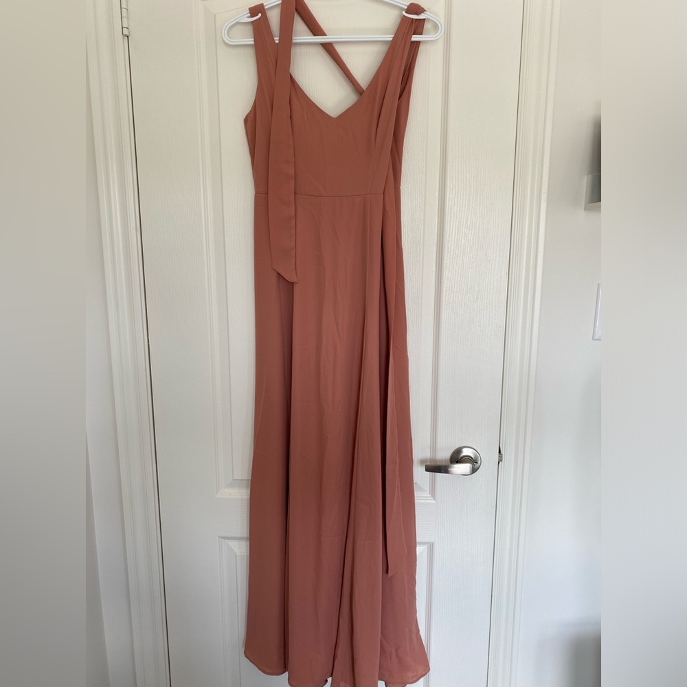 Show me your mumu - pink (rustic mauve crisp) bridesmaid dress, size small